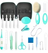 Baby Healthcare and Grooming Kit, 21 in 1 Portable Baby Essentials Kit with Gas Relief Hair Brush...