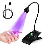 Buqikma UV Nail Lamp - Nail Light 3W Quick Drying, 3 Timers Touch Control Nail Lamp with Large Cl...