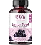Jamun Seed Capsules - (Indian BlackBerry - Eugenia Jambolana) Ayurvedic herb for Metabolism | Imm...