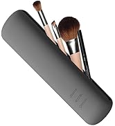 FVION Travel Makeup Brush Holder, Silicone Foundation Brush Pouch with Magnetic Closure, Make up ...