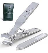 GLAMFIELDS Nail Clippers, 17mm Wide Jaw Opening Toenail Clippers for Seniors Thick Toenails/Ingro...