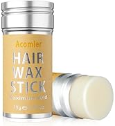 Acomler Hair Wax Stick - Non-Greasy Styling Pomade for Flyaways and Sleek Hairstyling (1 Pack)