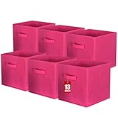 ShellKingdom Storage Bins, Foldable Fabric Storage Cubes And Cloth Storage Organizer Drawer For C...