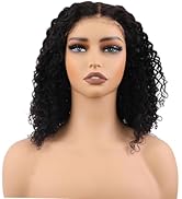 BIG G HAIR 14 inch Curly Middle Part Vietnamese Human Hair HD Lace Closure Wig 5x5 Pre Cut Lace W...