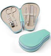 haakaa Baby Nail Clippers, 6-in-1 Baby Nail Care Kit with PU Storage Case, Nail Scissor, Cuticle ...