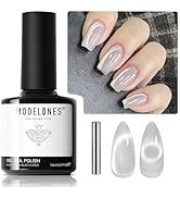 modelones Cat Eye Gel Nail Polish, 15 ML Glitter Holographic Magentic Nail Polish with Magnet Soa...