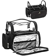 Makeup Brush Case, Stand-up Makeup Brush Holder Travel Makeup Bag Large Professional Makeup Artis...