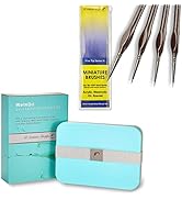 WetNDRi Wet Palette and Fine Tip Series IV Round 4/0 Brushes Bundle
