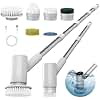 AIRROBO Electric Spin Scrubber, Cordless Electric Scrubber for Cleaning, 300 Mins Runtime, 6 Brush Heads, 47