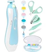 Baby Nail Trimmer Electric-12 in 1 Baby Nail Clippers Safe Baby Nail File Kit with a Nail Clipper...