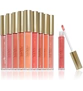 Nicole Miller Lip Gloss Collection Shimmery Glosses for Women and Girls Long Lasting Color Set wi...