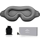Sleep Mask for Men Women, Upgraded 3D Contoured Cup Eye mask Blindfold, Block Out Light, Eye mask...