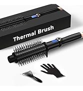 1.5 inch Thermal Brush, 11 Temp Heated Round Brush Curling Iron, LCD Display 230°F-410°F Thermal ...