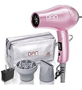 Dan Technology Travel Hair Dryer,Dual Voltage Hair Dryer,Mini Blow Dryer with Concentrator,Small ...
