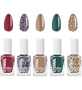 Eternal Nail Polish Set 5 Piece Kit: Long Lasting, Quick Dry and Cruelty Free. Made in USA - 0.46...