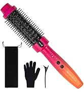 Thermal Brush 1.5 Inch with 5 Temp Settings, Universal Voltage Curling Iron, Ceramic Tourmaline I...