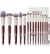 BEILI Makeup Brushes 15Pcs Make up Brushes Set Premium Vegan Foundation Concealers Blush Eyeshado...