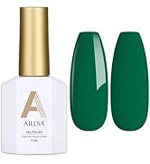 AILLSA Green Gel Nail Polish Shamrock Green Gel Polish Pine Green Spring Gel Polish Long Lasting ...