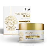 sesa 8% Kumkumadi Kesar Day Cream 50G, Spf 20 & Pa++, Skin Brightening, Ayurvedic, Glowing Skin, ...
