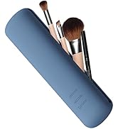 FVION Travel Makeup Brush Holder, Silicone Brush Holder Travel Case, Make Up Brush Pouch with Mag...
