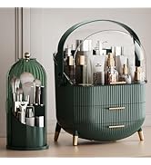 Makeup Organizers Countertop, Makeup organization for Vanity, Cosmetic Storage with Lid and Drawe...