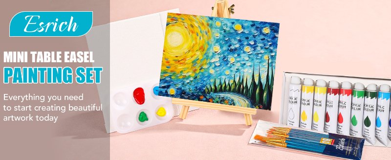 MINI Table Easel Painting Set