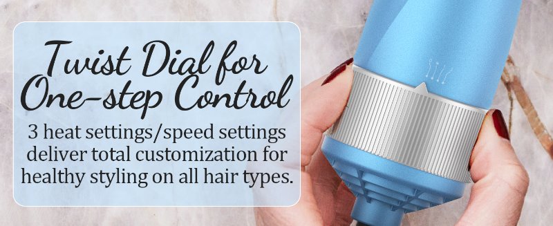 Rotating hair dryer brush