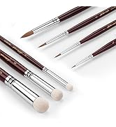 Kolinsky Sable Miniature Brushes Drybrushes for Miniature Set 7 pcs Paint Brushes for Miniature O...