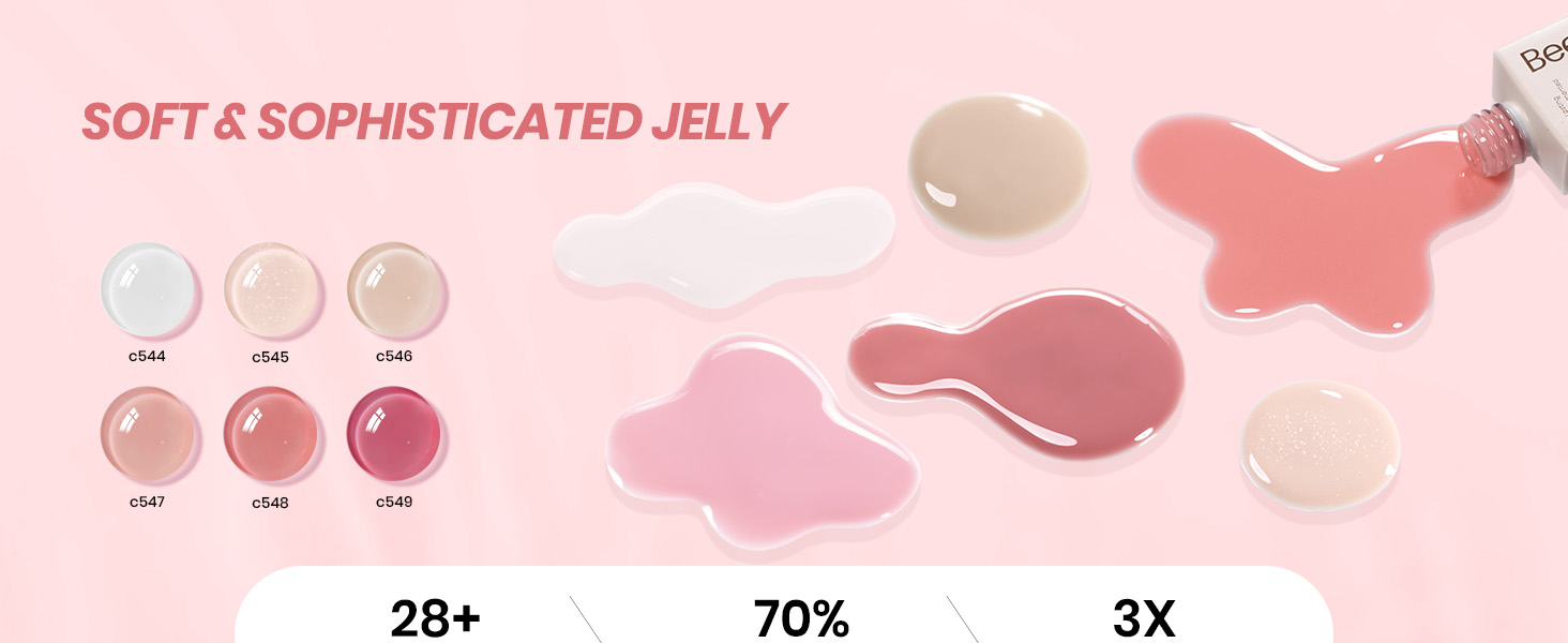 Beetles Jelly Gel Nail Polish Set