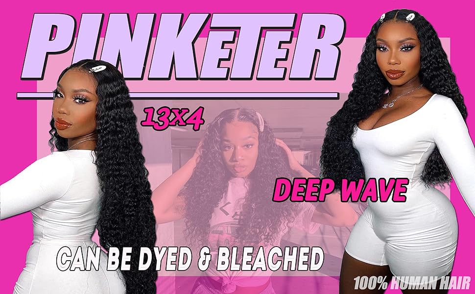 curly lace front wig human hair wigs for black women, deep wave frontal wigs human hair