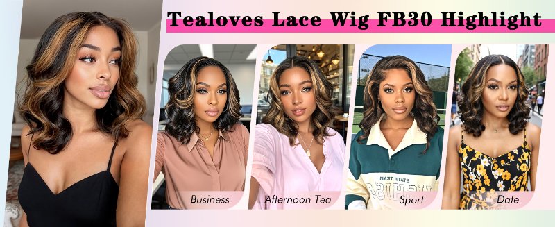 highlight bob wigs human hair