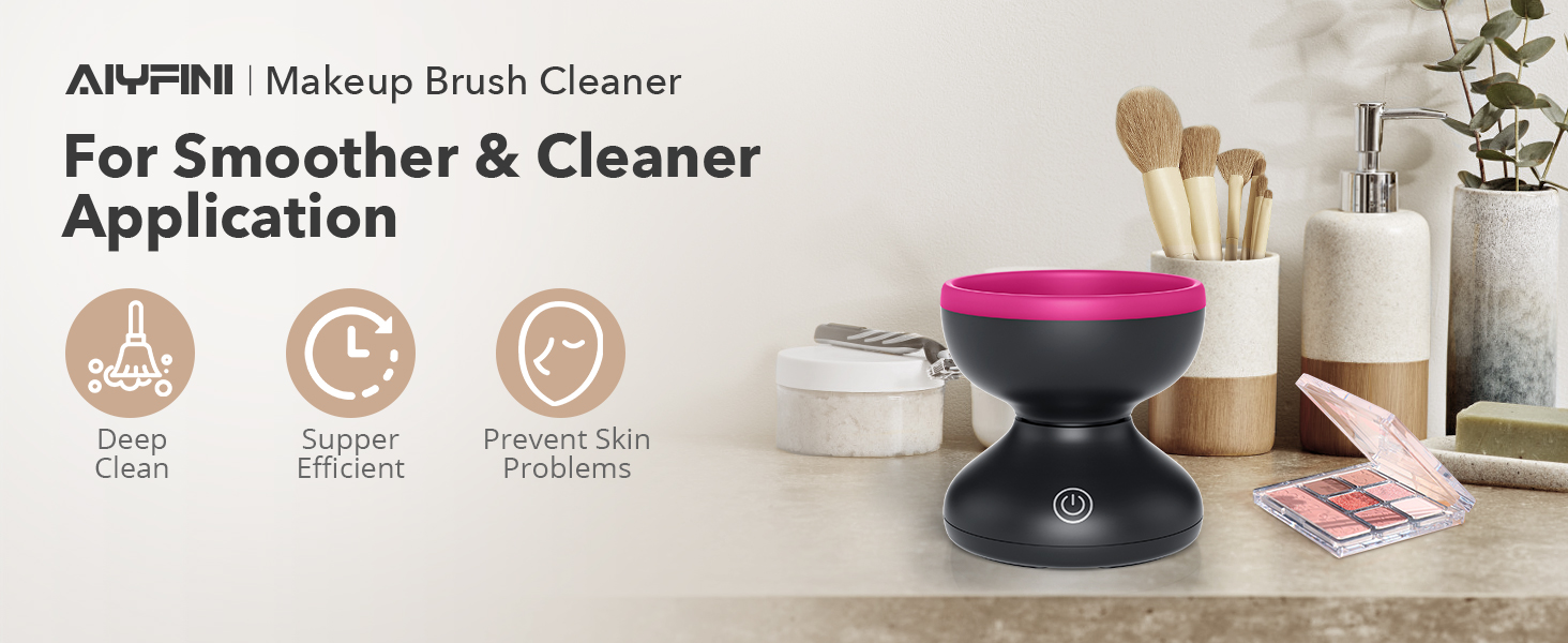 Alyfini makeup brush cleaner for smoother and cleaner application