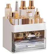 DASITON Makeup Organizer with 2 Drawers, Large Capacity Makeup Cosmetic Organizers for Vanity Dre...