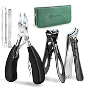 Toenail Clippers for Seniors Thick Toenails, CLPPNA Heavy Duty Large Toe Nail Clippers for Thick ...