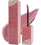 Liquid Lipstick,Shine Vinyl Lipstick Ink Lipgloss,Nude Pink Glossy Tinted Lip Gloss,Highly Pigmen...