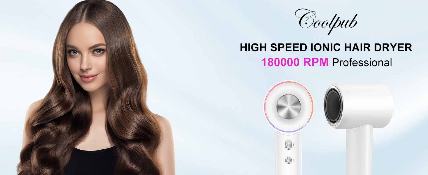 Hair/Blow Dryer High-Speed Negative Ionic hairdryer for Fast Drying,Thermo-Control Hair dryers