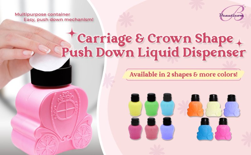 Carriage and Crown Shape Push Down Liquid Dispenser