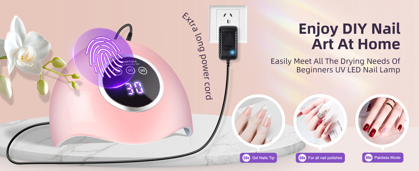 nail lights for gel polish uv light for resin curing nail lamp for acrylic and gel