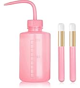 3 PCS Lash Shampoo Brush Sets with 1pcs 250 ML Plastic Satety Lash Cleaning Tatoo Wash Bottles 2P...