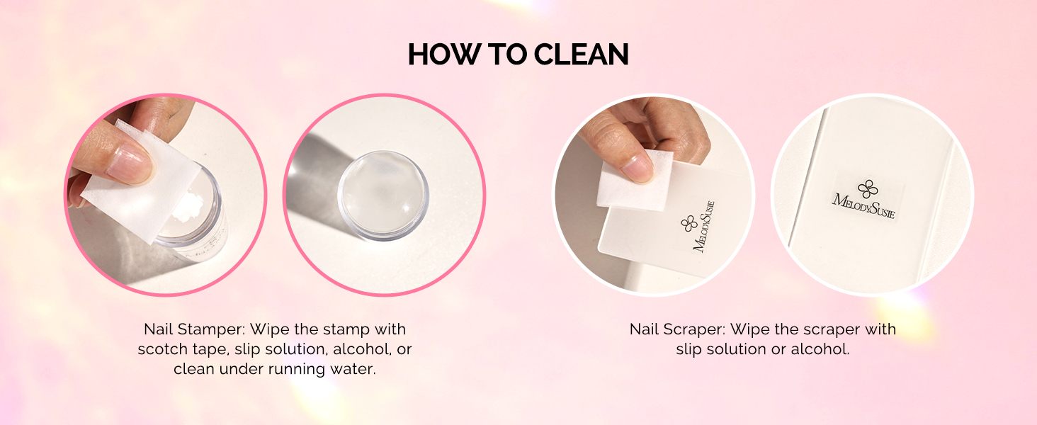 nail stamper kit double clear new