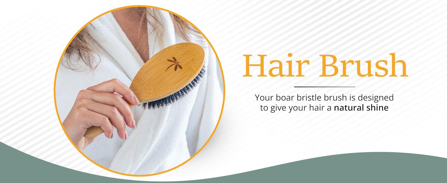 boar bristle brush, boar bristle hair brush, soft bristle hair brush, women fine hair
