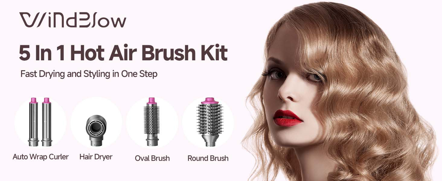 hot air hair brush