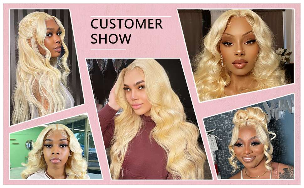 wig human hair blonde