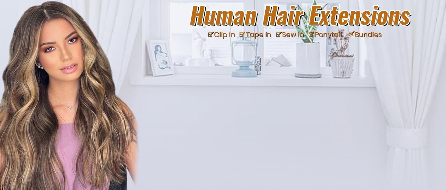 human hair extensions