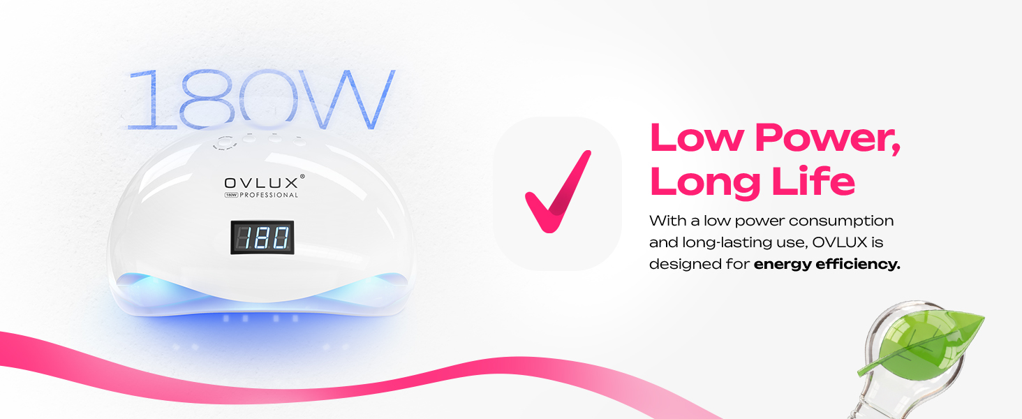 ovlux gel uv led nail lamp for professional manicure