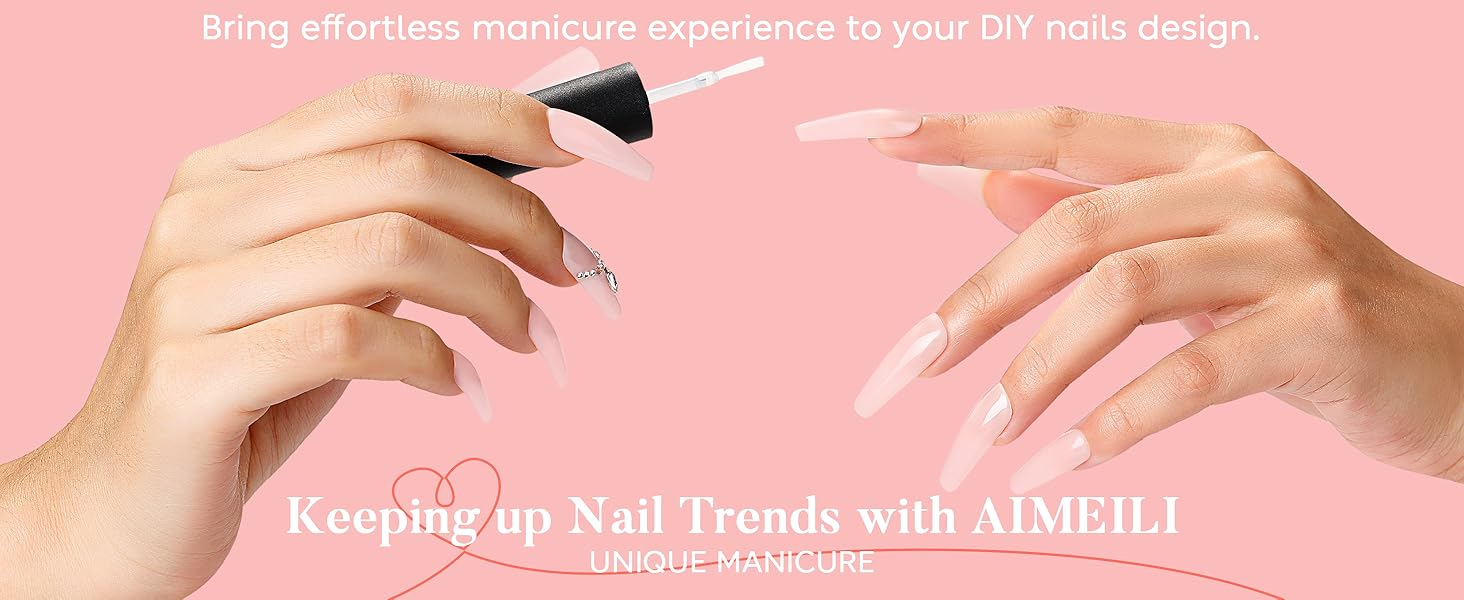 metallic pink nail polish
