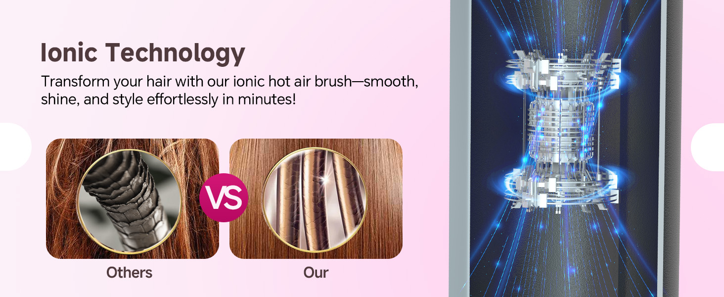 Ionic dryer brush