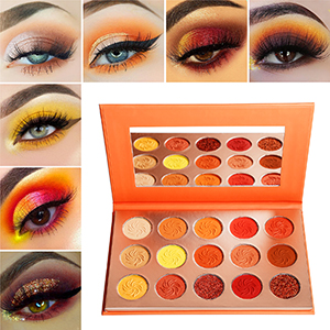 nude red orange palette makeup eyeshadow