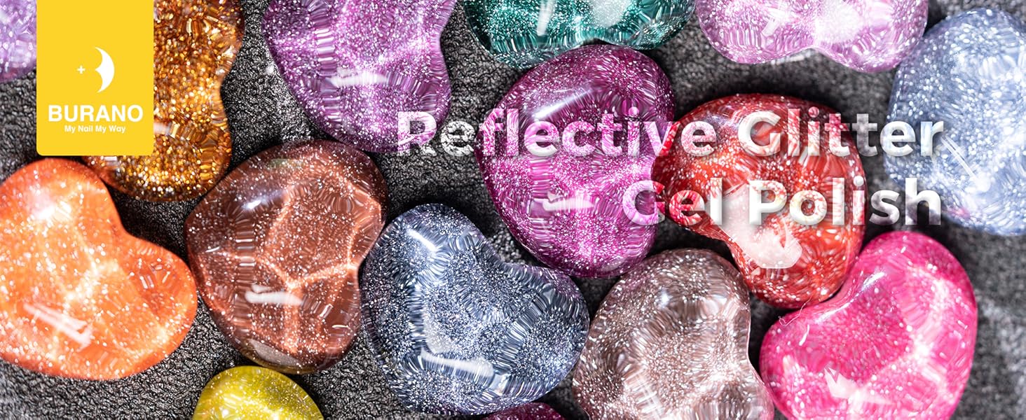 BURANO Reflective Glitter Gel Polish-1
