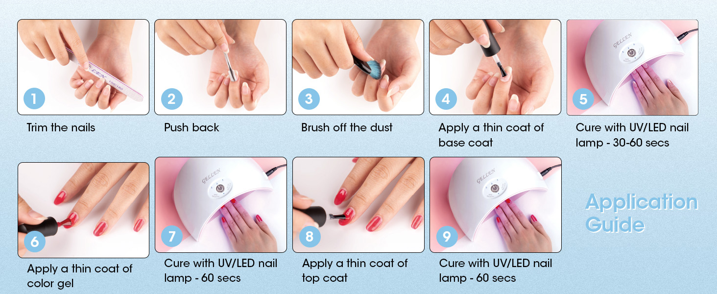 gel nail polish set